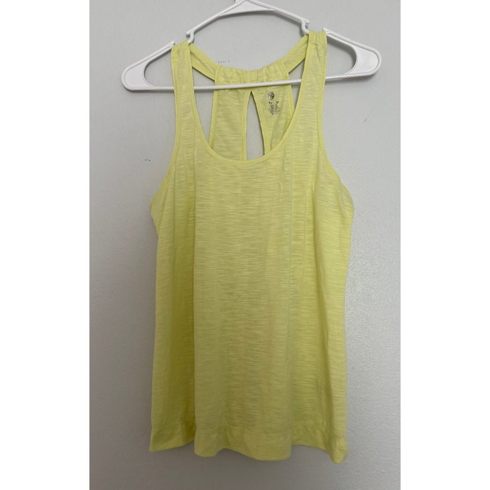 Tank Top Women's Small Yellow Sculpt Tank Top Work Outfit
